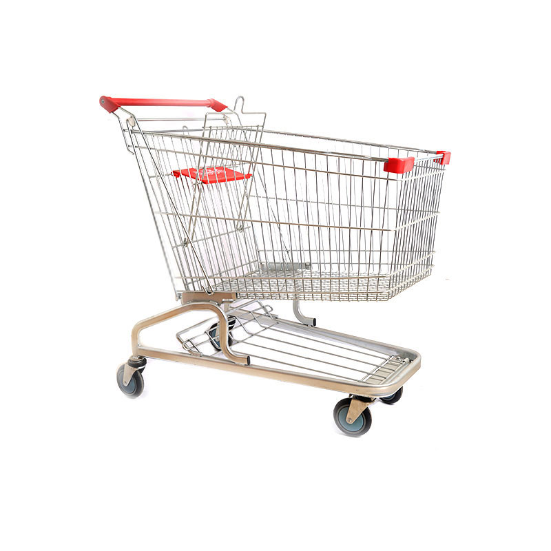 Supermarket Slitstark hopfällbar shoppingvagn i aluminium