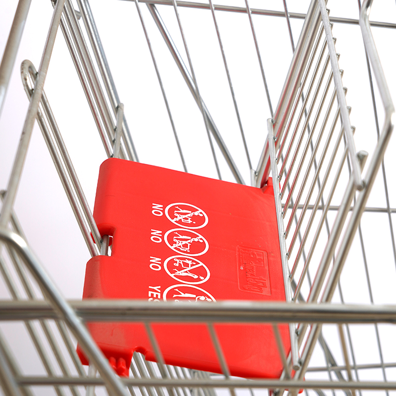 Supermarket Slitstark hopfällbar shoppingvagn i aluminium
