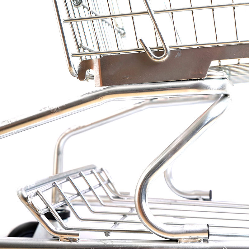 Supermarket Slitstark hopfällbar shoppingvagn i aluminium