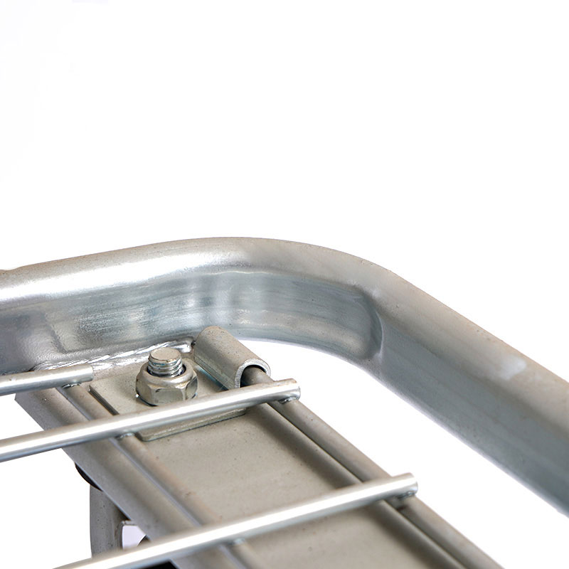Supermarket Slitstark hopfällbar shoppingvagn i aluminium