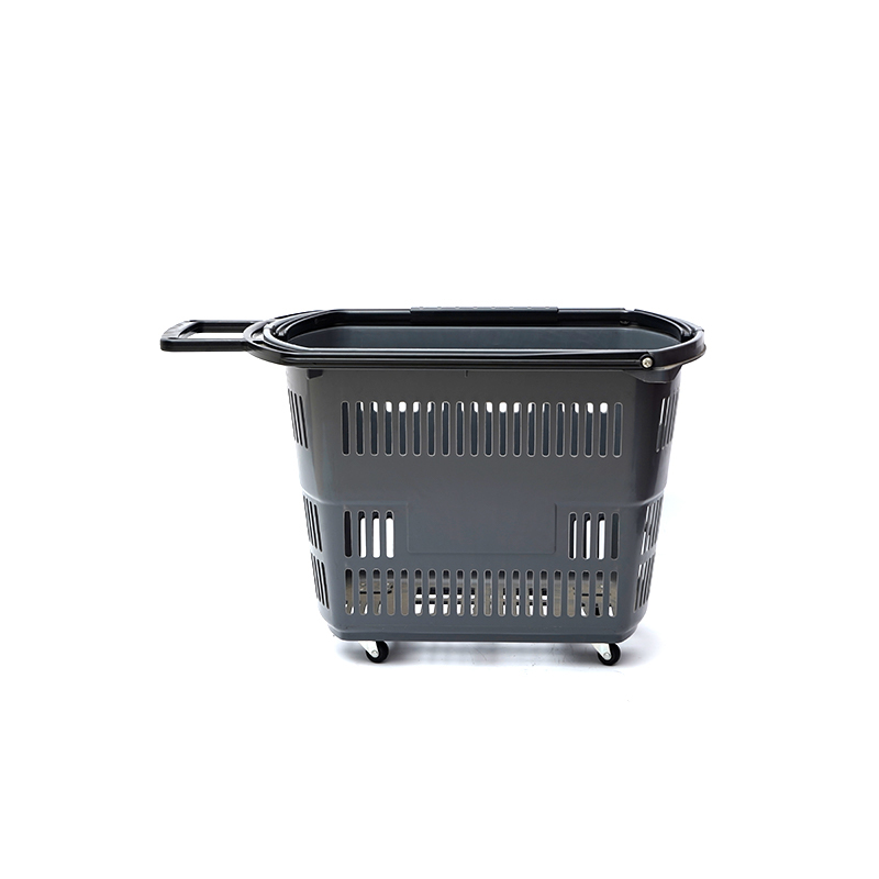 Stormarknad Plast Liten Fyrhjulig Trolley Varukorg
