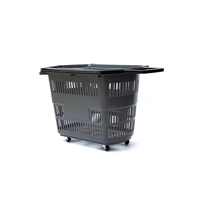 Stormarknad Plast Liten Fyrhjulig Trolley Varukorg