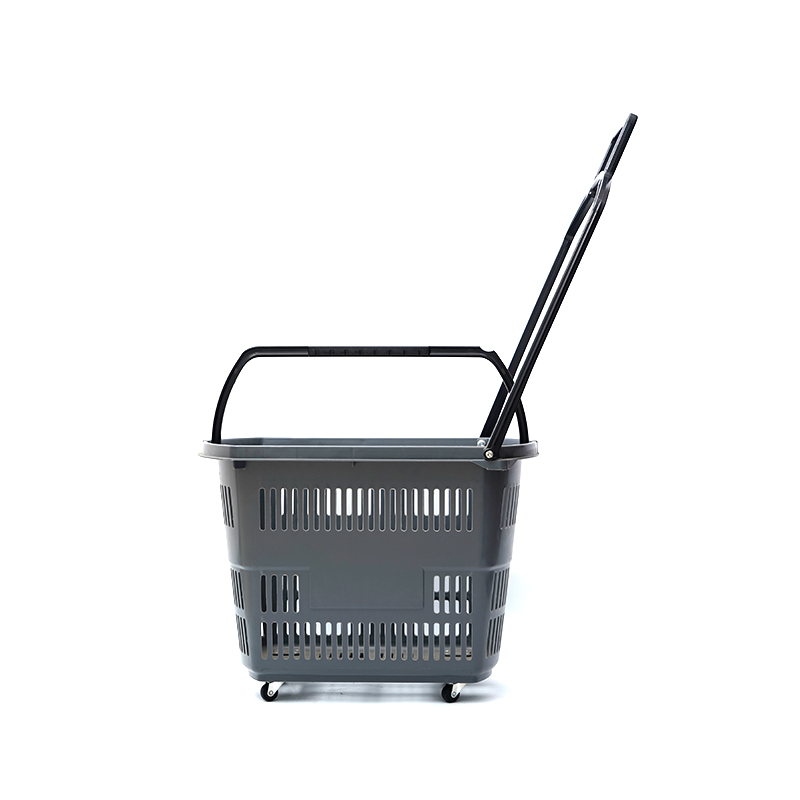 Stormarknad Plast Liten Fyrhjulig Trolley Varukorg