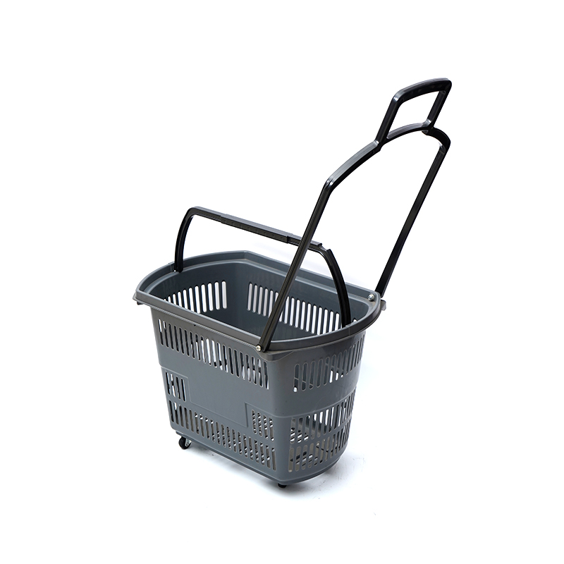 Stormarknad Plast Liten Fyrhjulig Trolley Varukorg